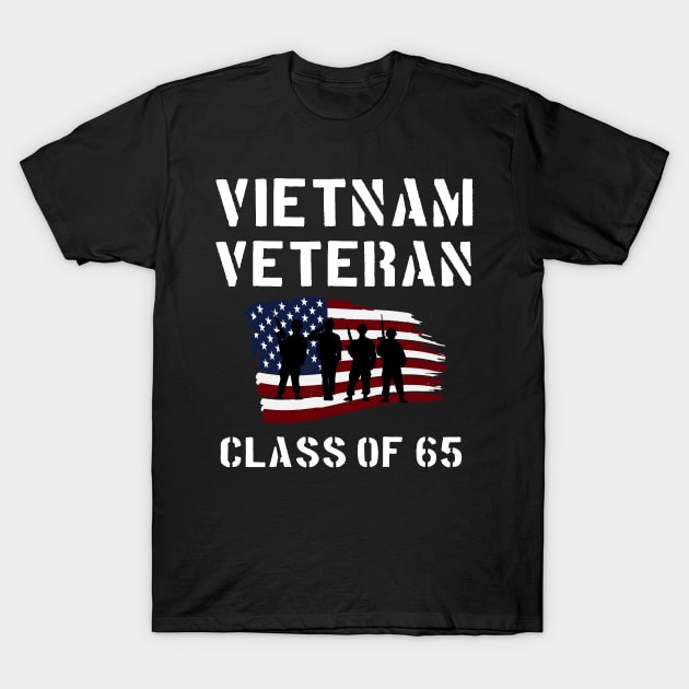 Vietnam Veteran Class of 1965 T-Shirt by Dirty Custard Designs 